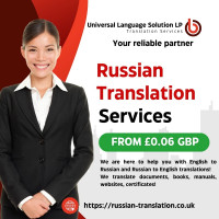 Russian to English certified translation London
