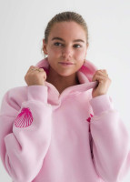 “Everything Comes in Waves” Hoodie in Pink