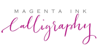 Magenta Ink Calligraphy