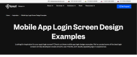 Mobile App Login Screen Design Inspiration