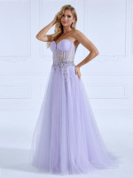 A-line off the shoulder wedding dress