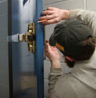 Commercial door installer