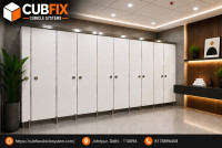 Modern Toilet Cubicle & Washroom Partition Solutions | Cubfix Cubicle System