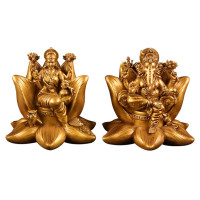 The Lakshmi Ganesh Idol is a beautiful symbol of prosperity, wisdom, and success.