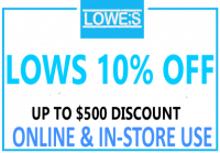 Lowes Online and in Store Discount Coupon Code